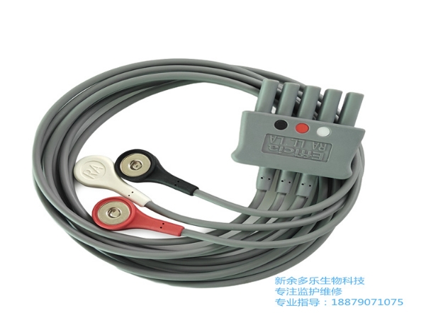 飛利浦Efficia 3導聯線Snap AAMI可重複使用心電圖EKG電纜 989803160671